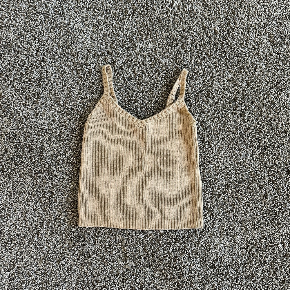 Song of Style Iris knit tank in camel - Picture 4 of 5